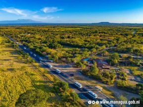 Caravana de 150 buses rusos llegan a la ciudad de Managua