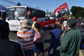 Caravana de 150 buses rusos llegan a la ciudad de Managua