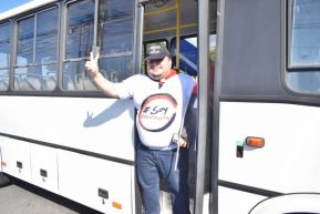 Caravana de 150 buses rusos llegan a la ciudad de Managua