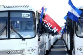 Gobierno de Nicaragua celebra entrega del primer lote de autobuses rusos