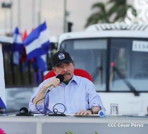 Gobierno de Nicaragua celebra entrega del primer lote de autobuses rusos