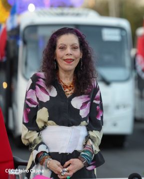 Gobierno de Nicaragua celebra entrega del primer lote de autobuses rusos