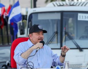 Gobierno de Nicaragua celebra entrega del primer lote de autobuses rusos