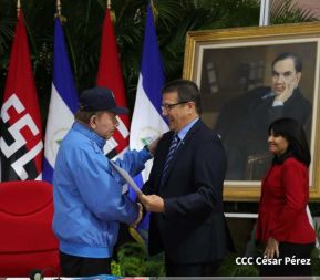 Presidente Daniel Ortega recibe Cartas Credenciales de nuevos embajadores