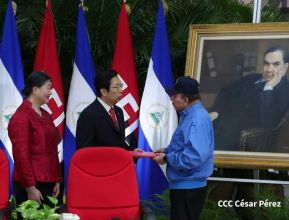 Presidente Daniel Ortega recibe Cartas Credenciales de nuevos embajadores