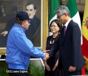 Presidente Daniel Ortega recibe Cartas Credenciales de nuevos embajadores