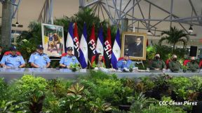 Presidente Daniel y Compañera Rosario en comunicación con las familias nicaragüenses