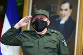 Presidente Daniel y Compañera Rosario en comunicación con las familias nicaragüenses