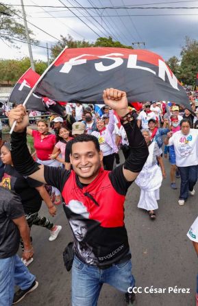  Caminatas en toda Nicaragua honrando al General Sandino