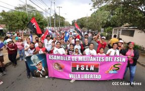  Caminatas en toda Nicaragua honrando al General Sandino