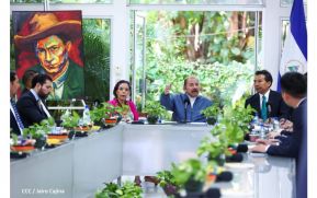 Encuentro del Presidente Comandante Daniel Ortega Saavedra y el Presidente del CIDCA