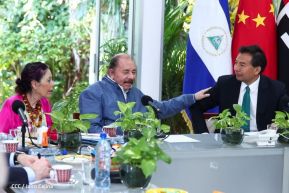 Encuentro del Presidente Comandante Daniel Ortega Saavedra y el Presidente del CIDCA