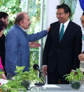 Encuentro del Presidente Comandante Daniel Ortega Saavedra y el Presidente del CIDCA