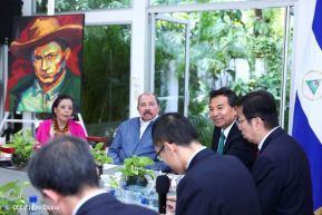 Encuentro del Presidente Comandante Daniel Ortega Saavedra y el Presidente del CIDCA