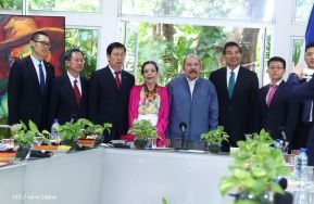 Encuentro del Presidente Comandante Daniel Ortega Saavedra y el Presidente del CIDCA