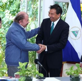 Encuentro del Presidente Comandante Daniel Ortega Saavedra y el Presidente del CIDCA