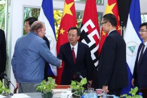 Encuentro del Presidente Comandante Daniel Ortega Saavedra y el Presidente del CIDCA