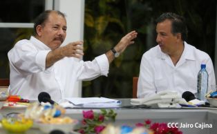 Presidente Daniel y Compañera Rosario sostienen encuentro con Canciller de México