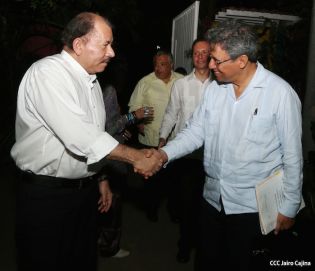 Presidente Daniel y Compañera Rosario sostienen encuentro con Canciller de México