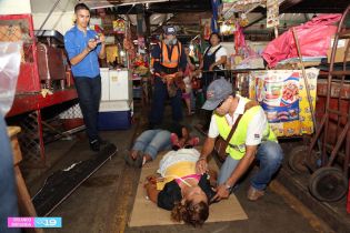 Exitosa jornada de simulacros en mercados de Managua