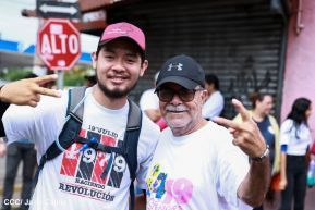 Miles de sandinistas caminan en saludo al 44/19 en Julio Victorioso