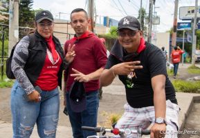 Miles de sandinistas caminan en saludo al 44/19 en Julio Victorioso