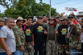 Miles de sandinistas caminan en saludo al 44/19 en Julio Victorioso