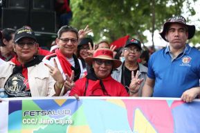 Multitudinaria caminata en saludo al 44/19 y homenaje a la gesta heroica de Julio Buitrago