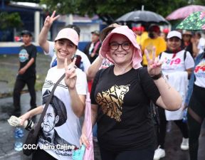 Multitudinaria caminata en saludo al 44/19 y homenaje a la gesta heroica de Julio Buitrago