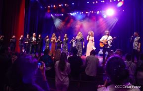 Presentación del Coro Turetsky en el Teatro Nacional Rubén Darío, Nicaragua