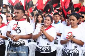 Conmemoración a los héroes y mártires del 23 de julio de 1959 en León