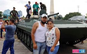 Segundo día de la Exposición Estática del Ejército de Nicaragua