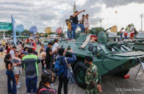Segundo día de la Exposición Estática del Ejército de Nicaragua