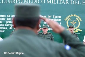 Cuerpo Médico Militar del Ejército de Nicaragua celebra 44 años de fundación