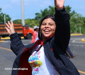 Caminata rumbo a la Hacienda San Jacinto para celebrar las batallas por la soberanía e independencia