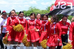 Caminata rumbo a la Hacienda San Jacinto para celebrar las batallas por la soberanía e independencia