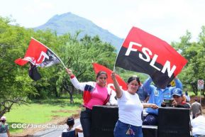 Caminata rumbo a la Hacienda San Jacinto para celebrar las batallas por la soberanía e independencia