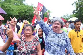 Caminata rumbo a la Hacienda San Jacinto para celebrar las batallas por la soberanía e independencia