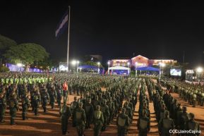Acto del 44 Aniversario del Ejército de Nicaragua