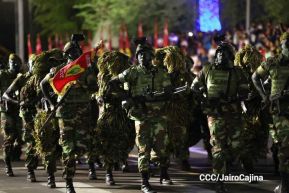 Desfile “Pueblo Ejército” en honor a los 44 años de su fundación del Ejército de Nicaragua