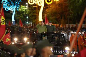 Desfile “Pueblo Ejército” en honor a los 44 años de su fundación del Ejército de Nicaragua