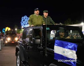 Desfile “Pueblo Ejército” en honor a los 44 años de su fundación del Ejército de Nicaragua