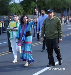 Desfile “Pueblo Ejército” en honor a los 44 años de su fundación del Ejército de Nicaragua