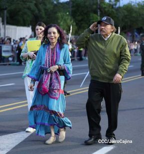 Desfile “Pueblo Ejército” en honor a los 44 años de su fundación del Ejército de Nicaragua