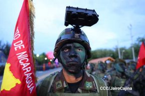 Desfile “Pueblo Ejército” en honor a los 44 años de su fundación del Ejército de Nicaragua