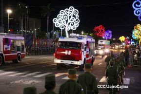 Desfile “Pueblo Ejército” en honor a los 44 años de su fundación del Ejército de Nicaragua