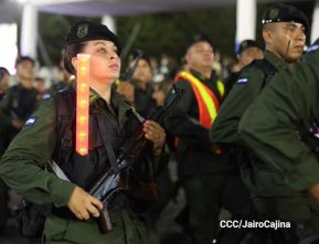 Desfile “Pueblo Ejército” en honor a los 44 años de su fundación del Ejército de Nicaragua
