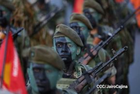 Desfile “Pueblo Ejército” en honor a los 44 años de su fundación del Ejército de Nicaragua