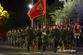 Desfile “Pueblo Ejército” en honor a los 44 años de su fundación del Ejército de Nicaragua