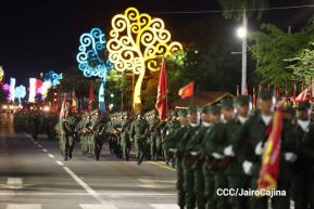 Desfile “Pueblo Ejército” en honor a los 44 años de su fundación del Ejército de Nicaragua